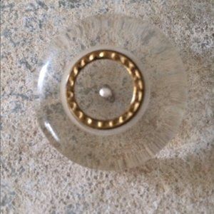 Vintage 1940s Clear Lucite Button